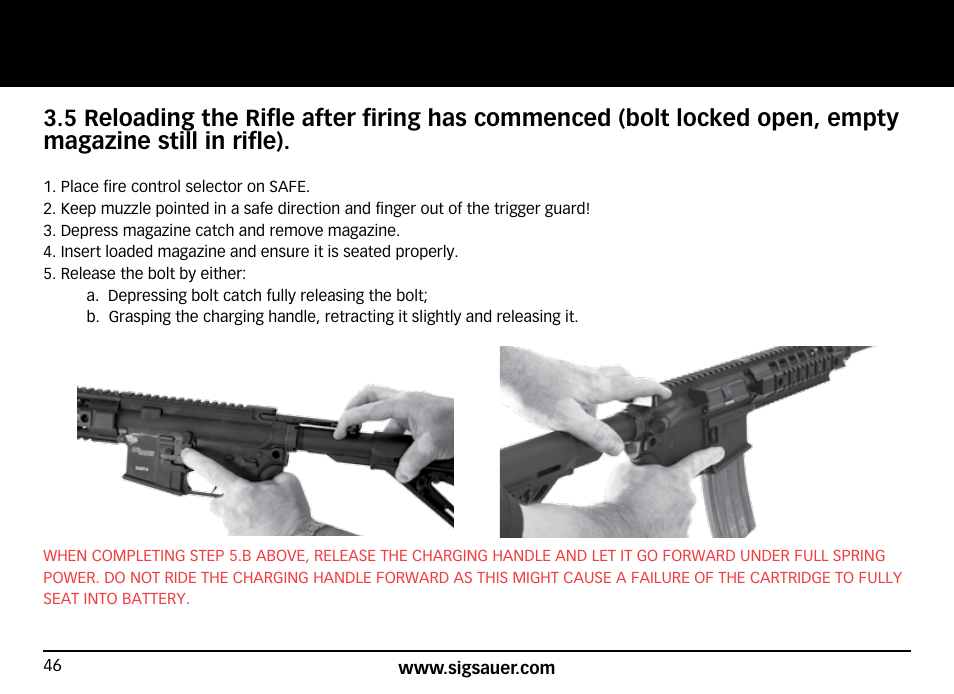 SIG SAUER SIG516 Rifle User Manual | Page 46 / 96