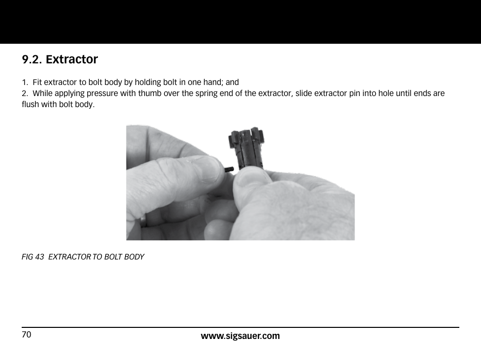 Extractor | SIG SAUER SIG516 Rifle User Manual | Page 70 / 96