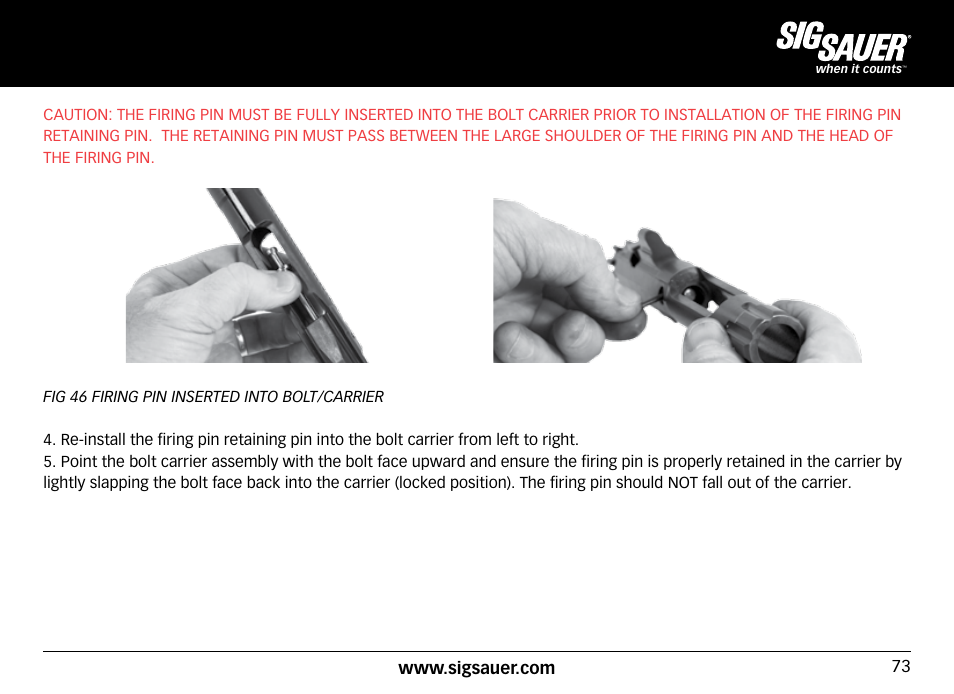 SIG SAUER SIG516 Rifle User Manual | Page 73 / 96