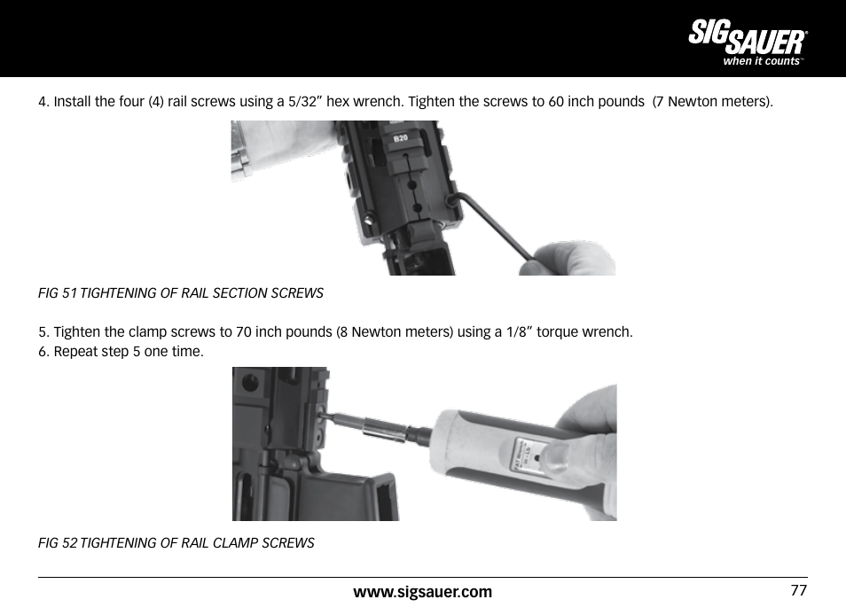 SIG SAUER SIG516 Rifle User Manual | Page 77 / 96