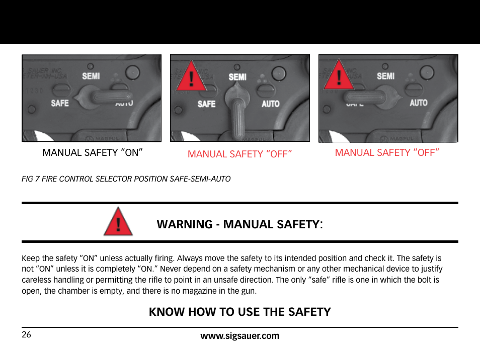 SIG SAUER SIG716 Rifle User Manual | Page 26 / 96