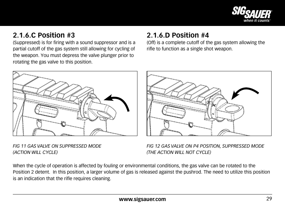 C position #3, D position #4 | SIG SAUER SIG716 Rifle User Manual | Page 29 / 96