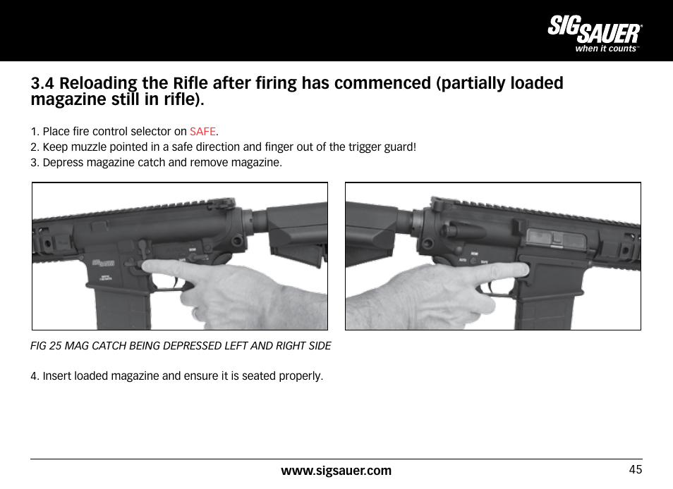 SIG SAUER SIG716 Rifle User Manual | Page 45 / 96