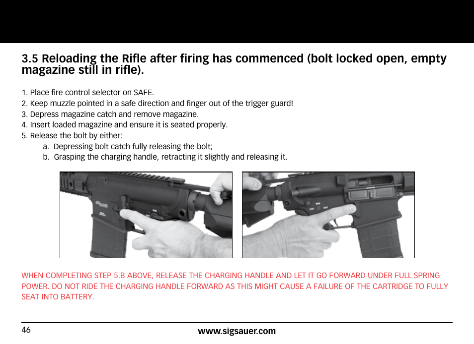 SIG SAUER SIG716 Rifle User Manual | Page 46 / 96