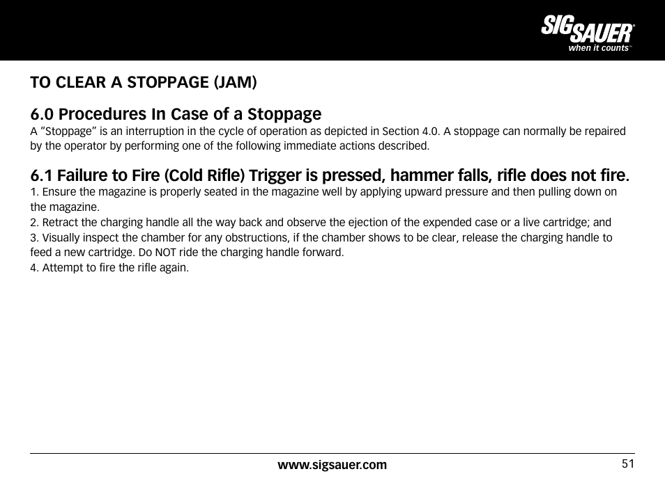 SIG SAUER SIG716 Rifle User Manual | Page 51 / 96