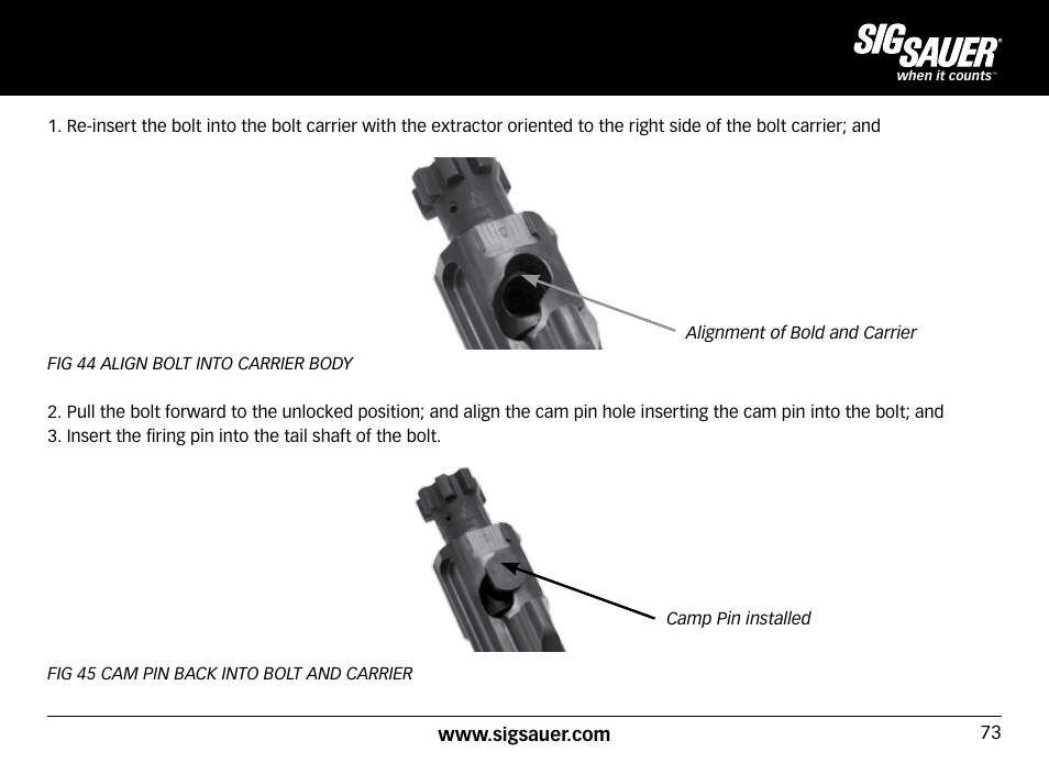 SIG SAUER SIG716 Rifle User Manual | Page 73 / 96