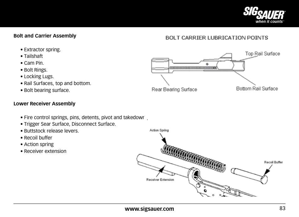 SIG SAUER SIG716 Rifle User Manual | Page 83 / 96