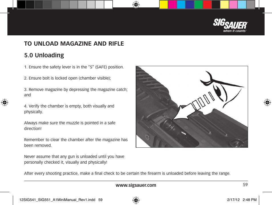 SIG SAUER SIG 551-A1 Rifle User Manual | Page 59 / 100