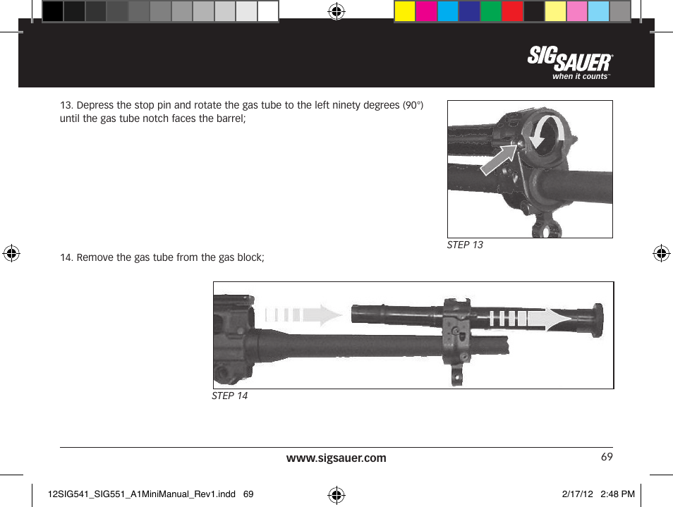 SIG SAUER SIG 551-A1 Rifle User Manual | Page 69 / 100
