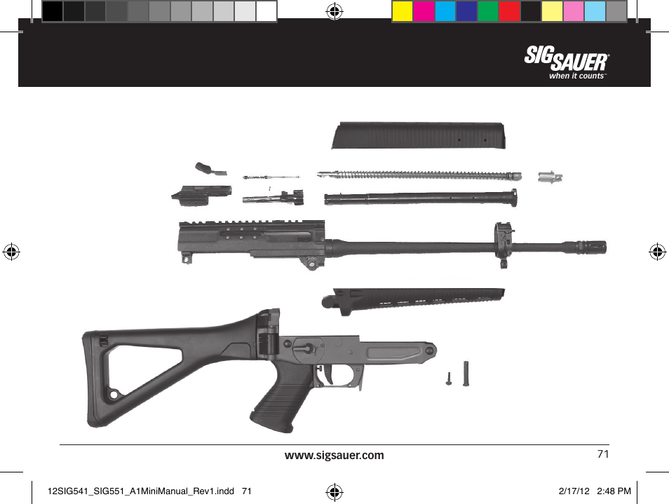 SIG SAUER SIG 551-A1 Rifle User Manual | Page 71 / 100