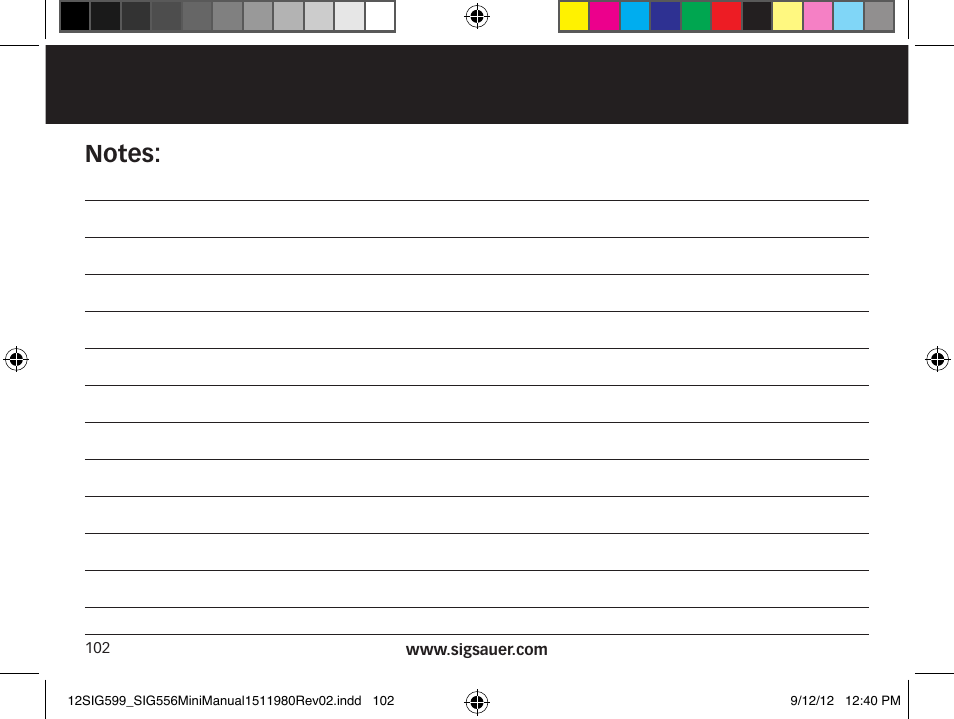 SIG SAUER SIG556 User Manual | Page 102 / 104