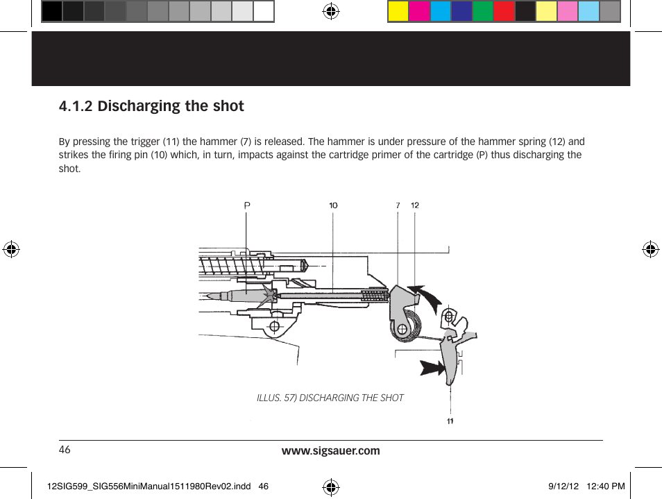 2 discharging the shot | SIG SAUER SIG556 User Manual | Page 46 / 104