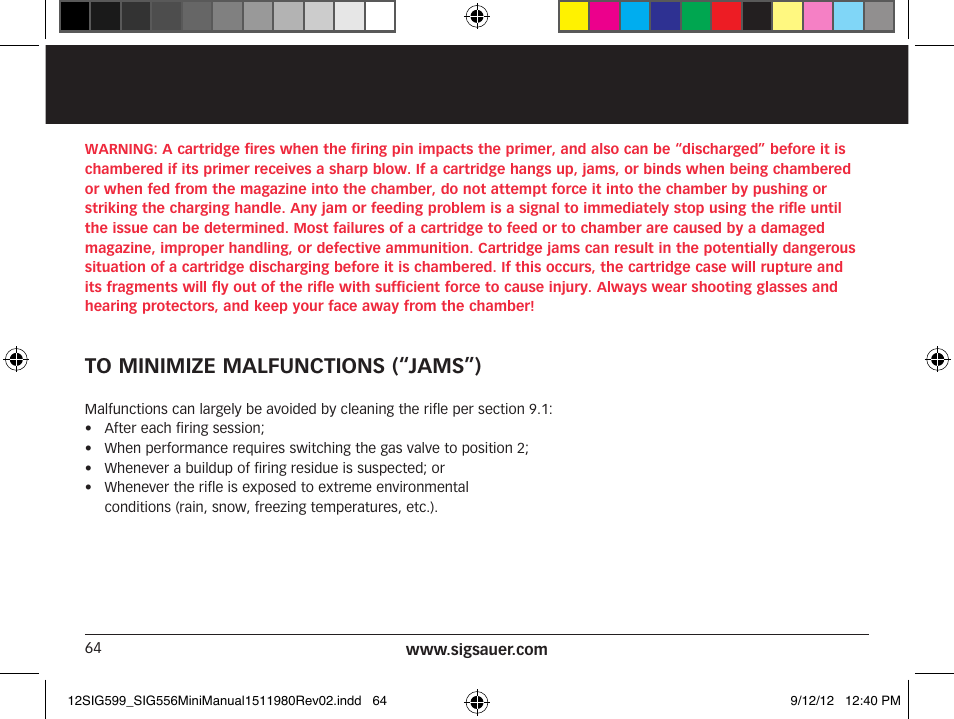 SIG SAUER SIG556 User Manual | Page 64 / 104