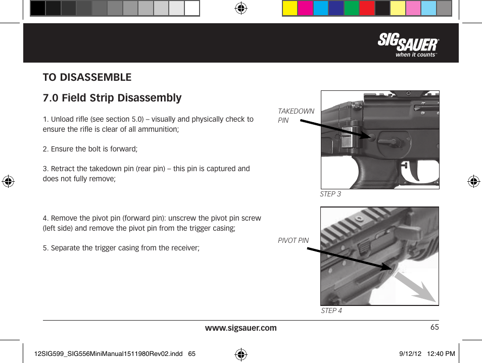 SIG SAUER SIG556 User Manual | Page 65 / 104