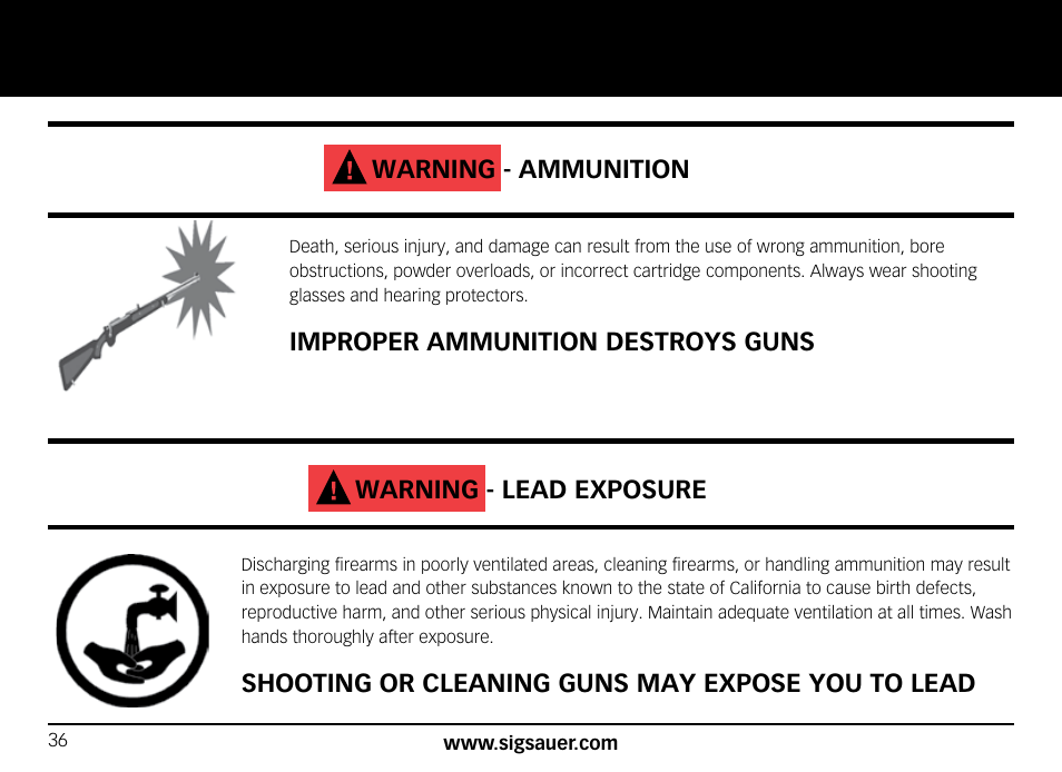 SIG SAUER SIG556xi User Manual | Page 36 / 84