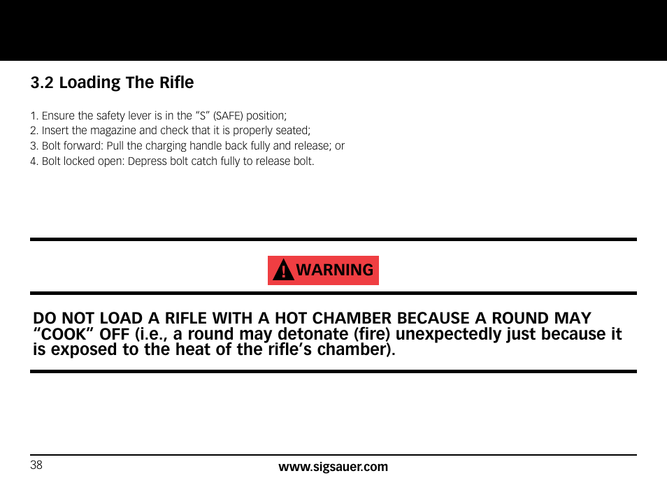 SIG SAUER SIG556xi User Manual | Page 38 / 84