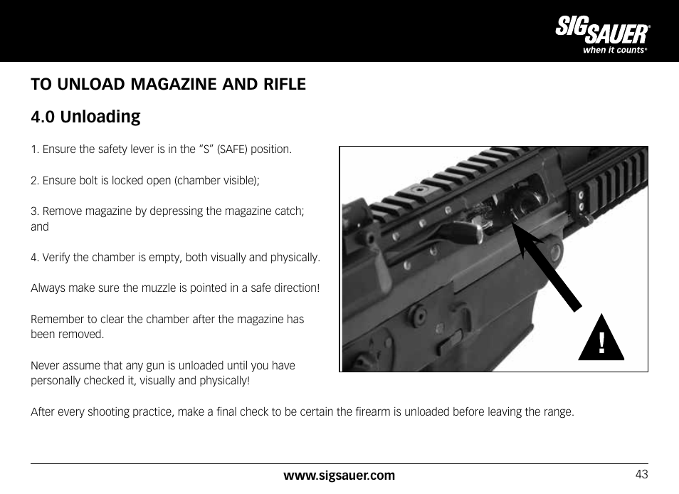 SIG SAUER SIG556xi User Manual | Page 43 / 84