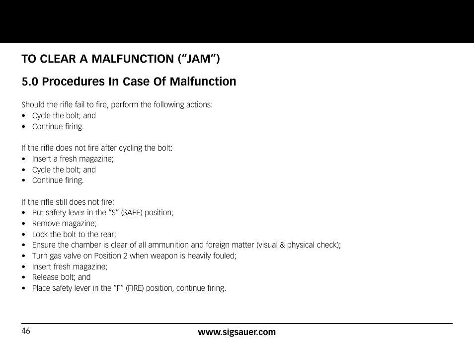 SIG SAUER SIG556xi User Manual | Page 46 / 84