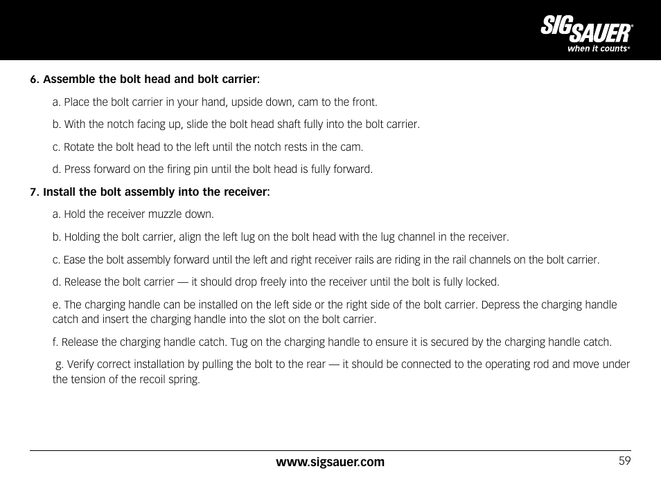 SIG SAUER SIG556xi User Manual | Page 59 / 84