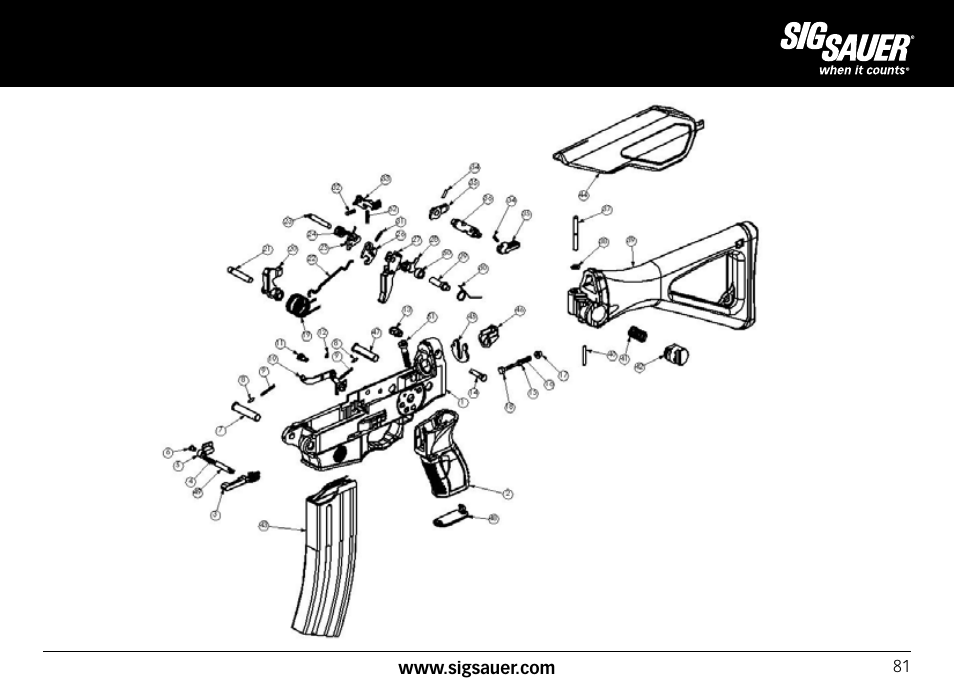 SIG SAUER SIG556xi User Manual | Page 81 / 84