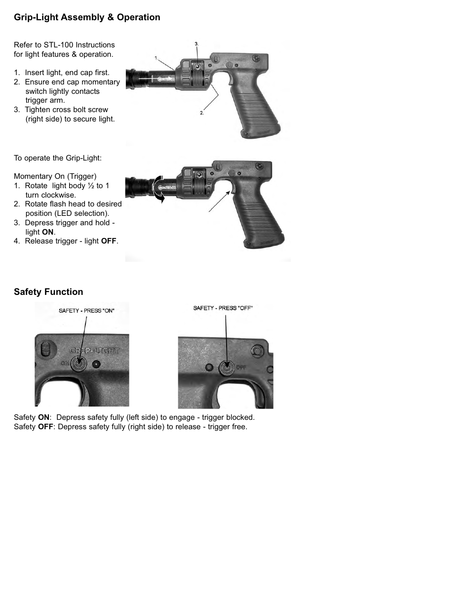 SIG SAUER SIG556 Grip-Light Operating User Manual | Page 2 / 4