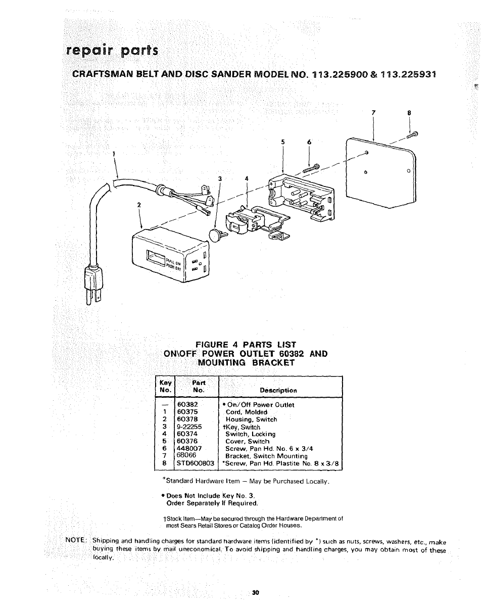 Craftsman 113.225931 User Manual | Page 30 / 32