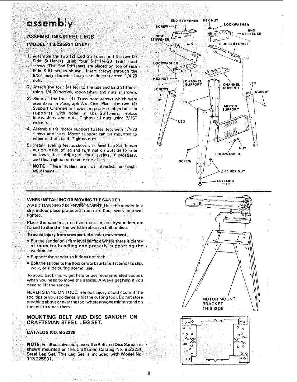 Craftsman 113.225931 User Manual | Page 8 / 32