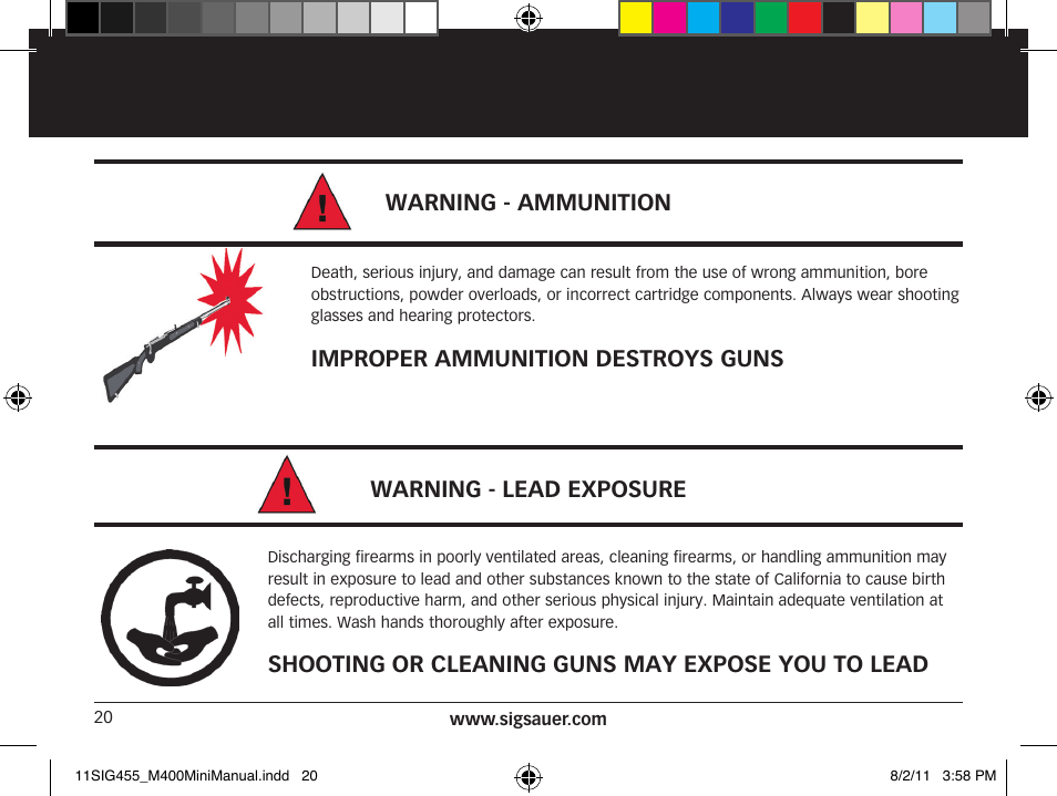 SIG SAUER SIGM400 Rifle User Manual | Page 20 / 84