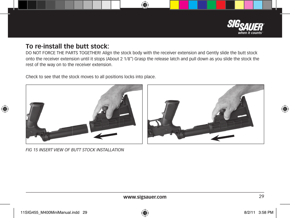 SIG SAUER SIGM400 Rifle User Manual | Page 29 / 84