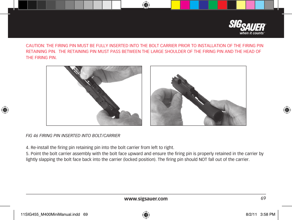 SIG SAUER SIGM400 Rifle User Manual | Page 69 / 84
