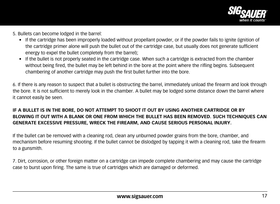 SIG SAUER SIG50 User Manual | Page 17 / 60