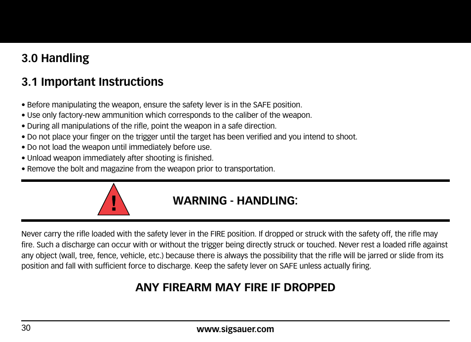 SIG SAUER SIG50 User Manual | Page 30 / 60