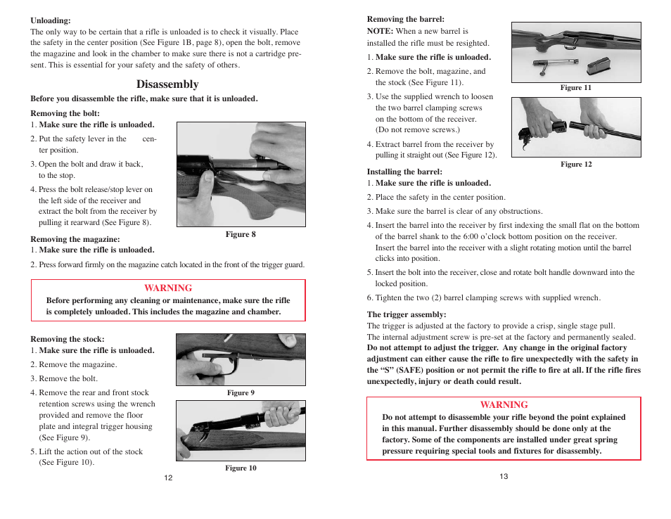 Disassembly | SIG SAUER SHR 970 User Manual | Page 13 / 20