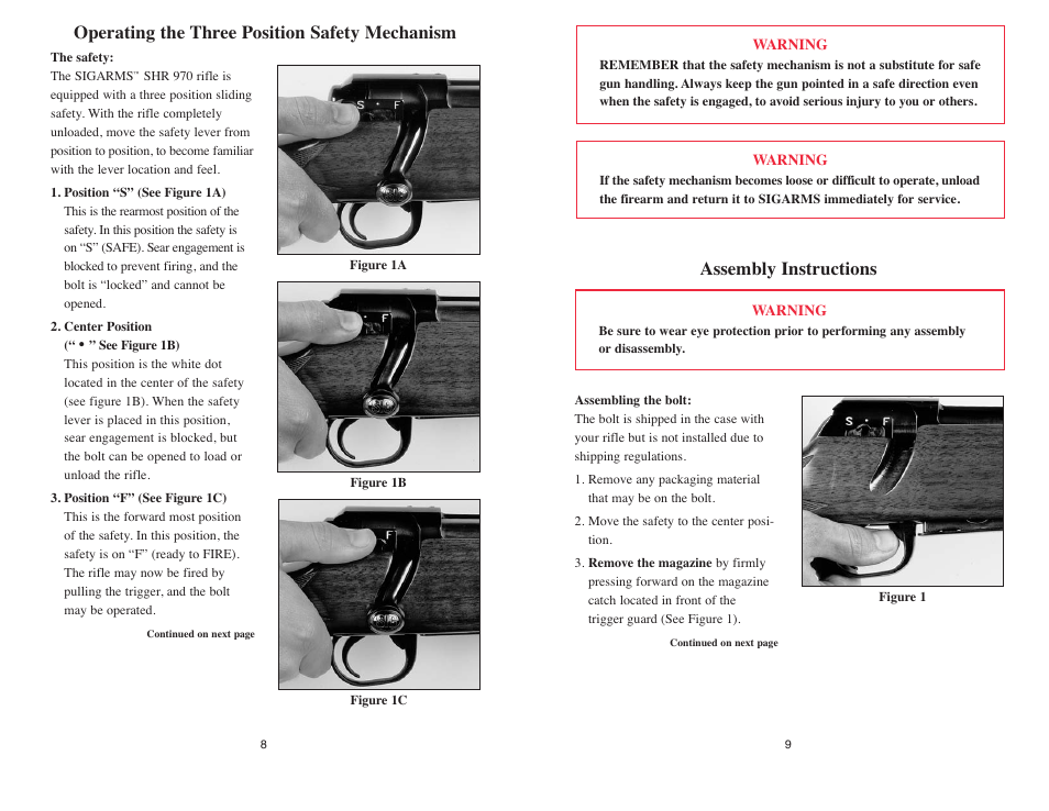 SIG SAUER SHR 970 User Manual | Page 8 / 20