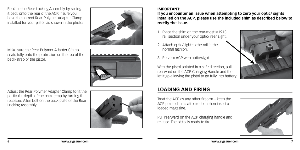 Loading and firing | SIG SAUER ACP Adaptive Carbine Platform User Manual | Page 4 / 6