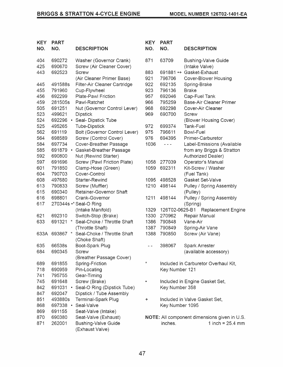 Craftsman 917.370610 User Manual | Page 47 / 48