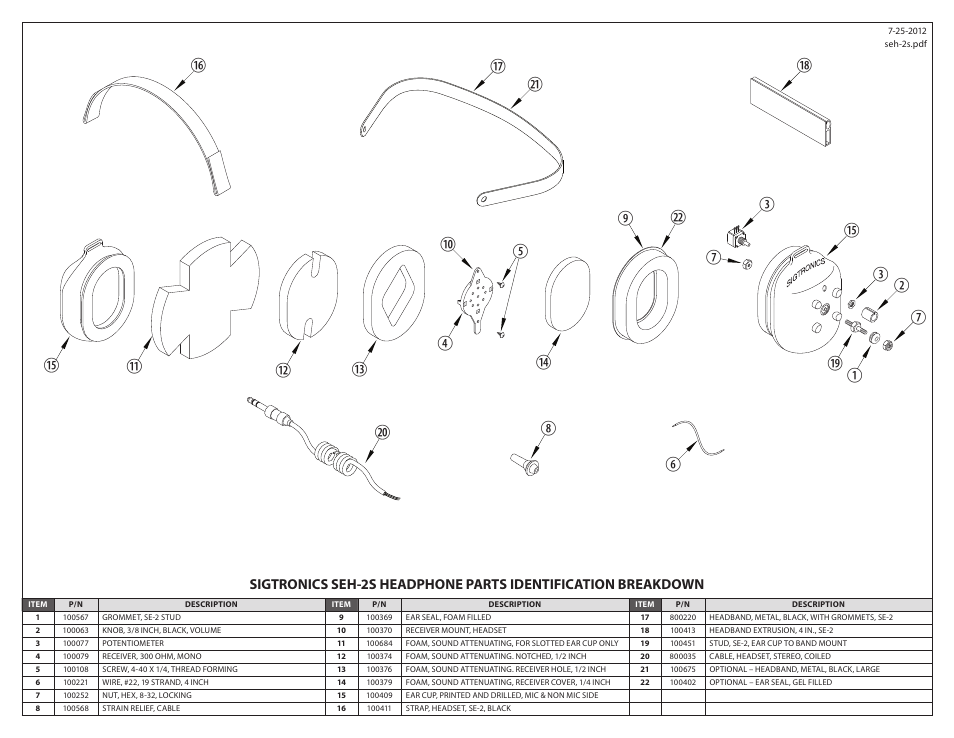 Sigtronics SEH-2S User Manual | Page 2 / 2