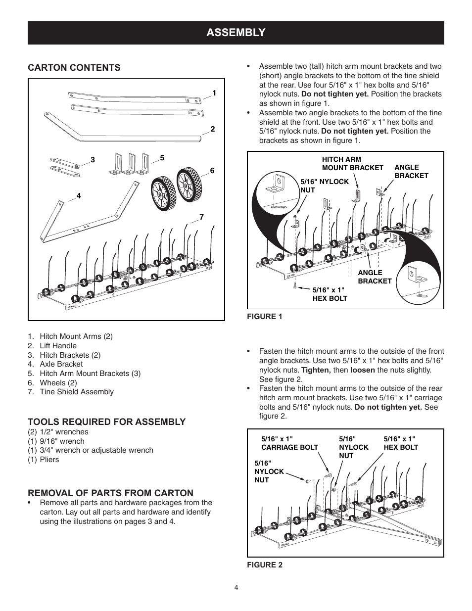 Assembly | Craftsman 486.24316 User Manual | Page 4 / 8