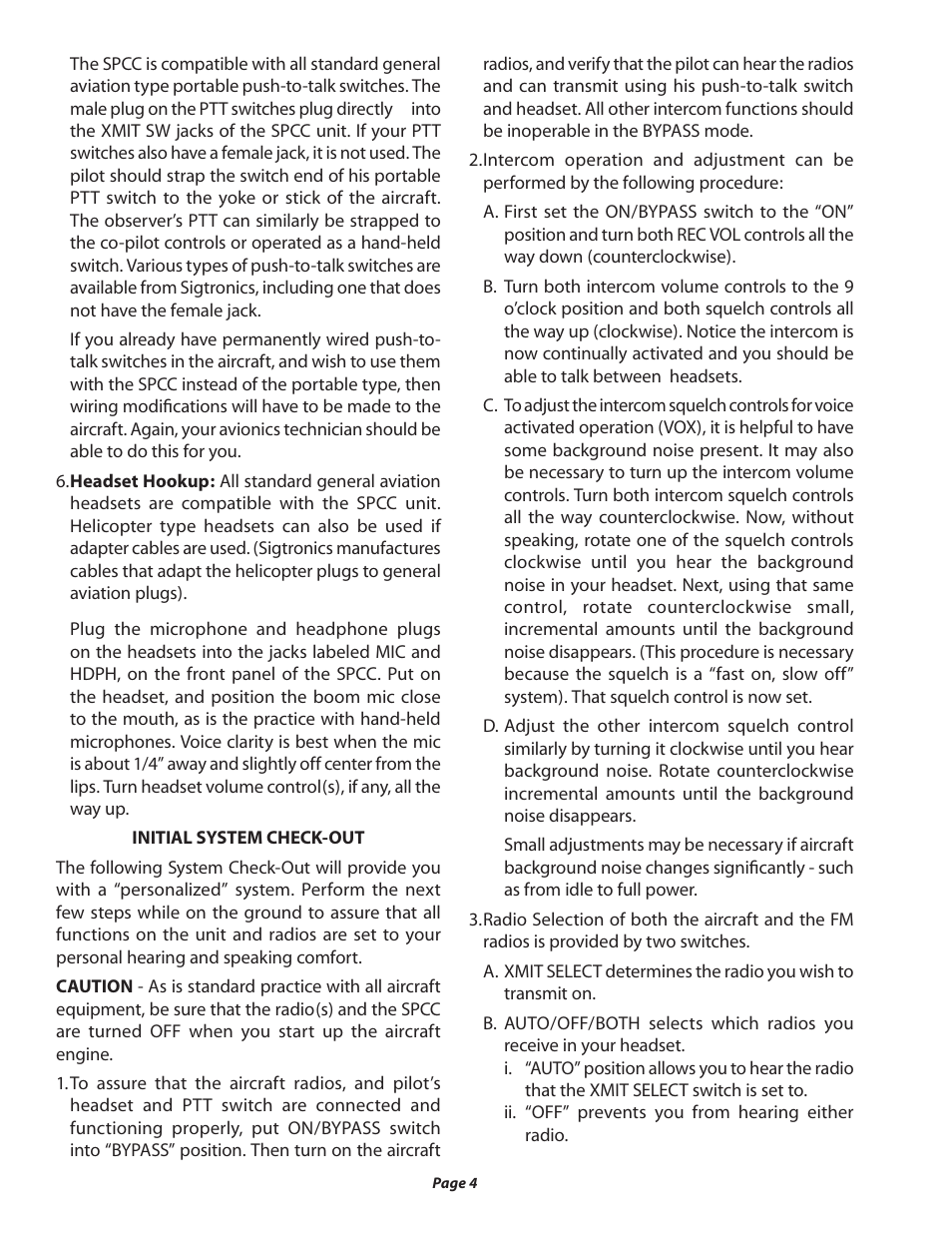 Sigtronics SPCC-2 User Manual | Page 4 / 8