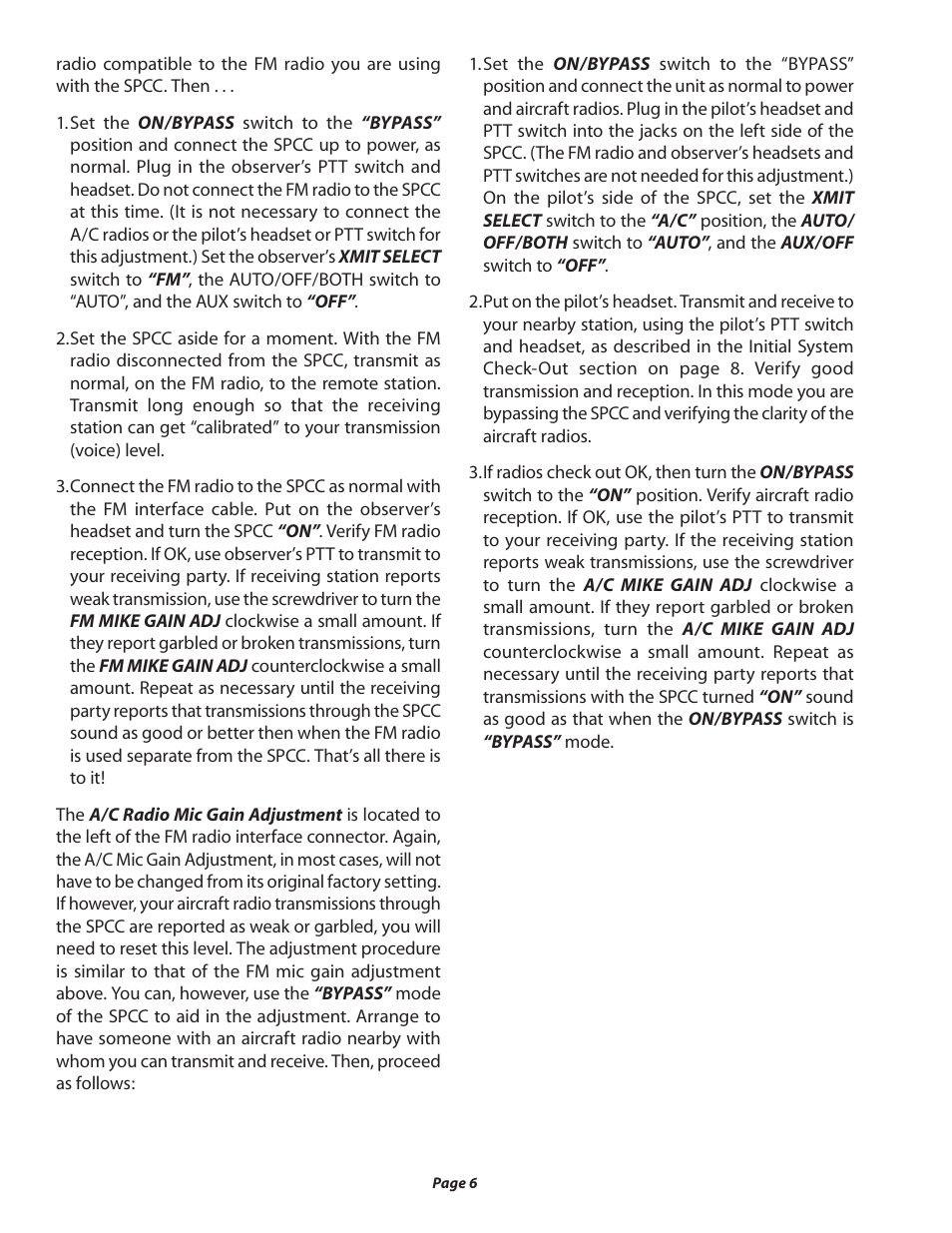 Sigtronics SPCC-2 User Manual | Page 6 / 8