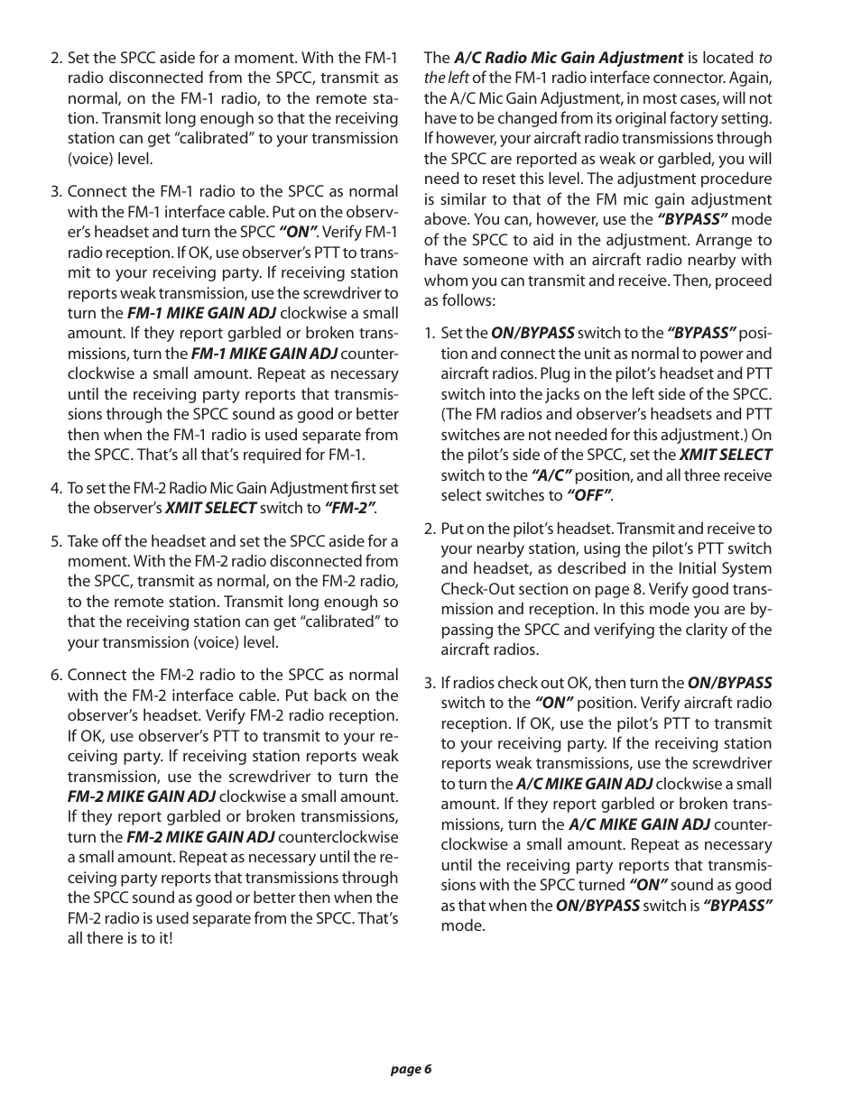 Sigtronics SPCC-3 User Manual | Page 6 / 8