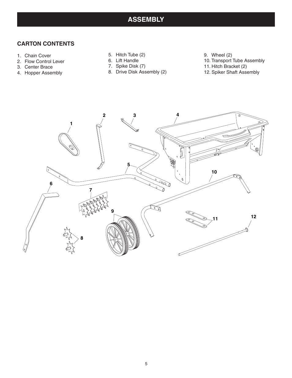 Assembly | Craftsman SPIKER 486.24331 User Manual | Page 5 / 16
