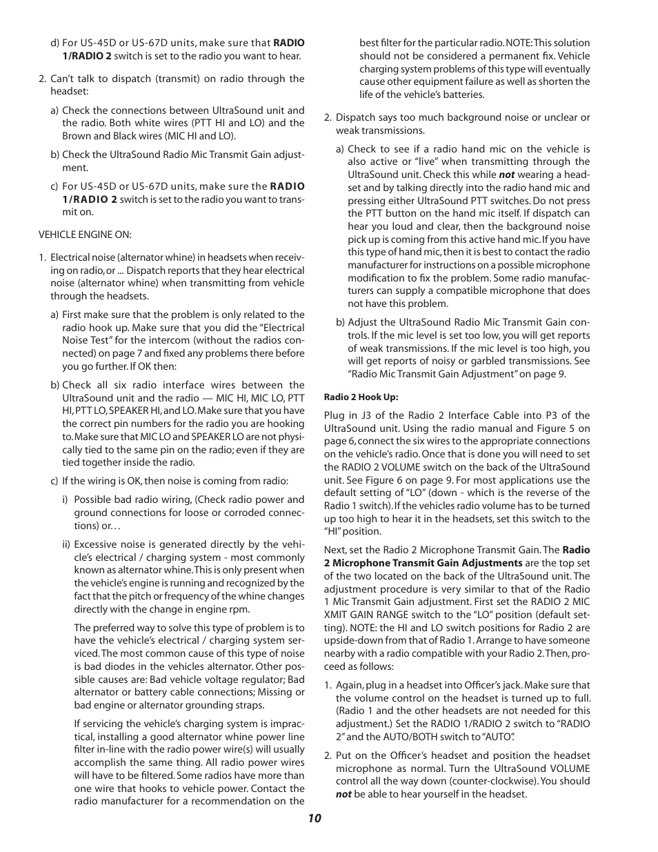 Sigtronics US-DR User Manual | Page 10 / 12
