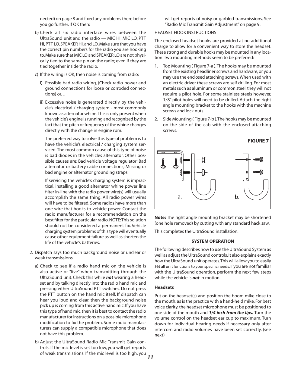 B. a | Sigtronics Dual-CFR User Manual | Page 11 / 12