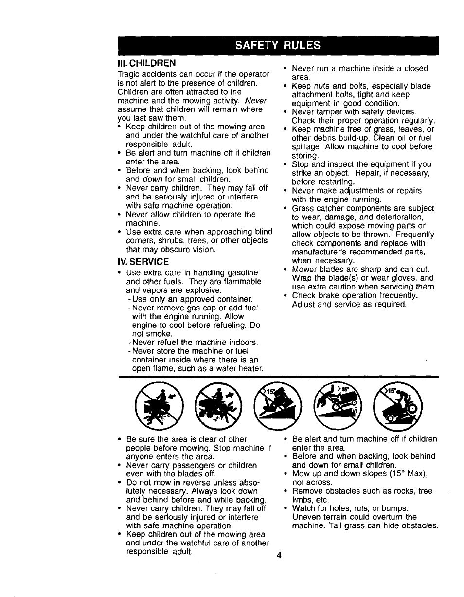 Safety rules | Craftsman 917.272057 User Manual | Page 4 / 60