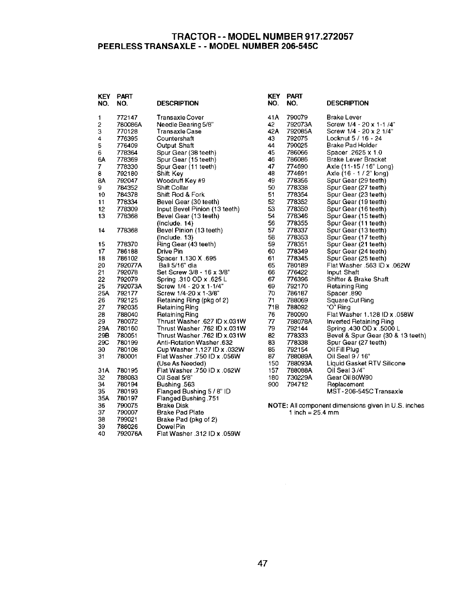 Craftsman 917.272057 User Manual | Page 47 / 60