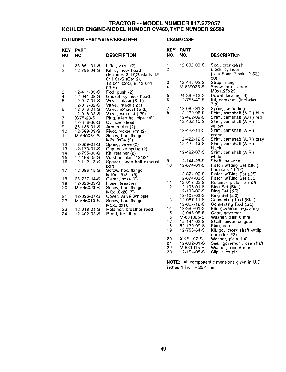 Craftsman 917.272057 User Manual | Page 49 / 60