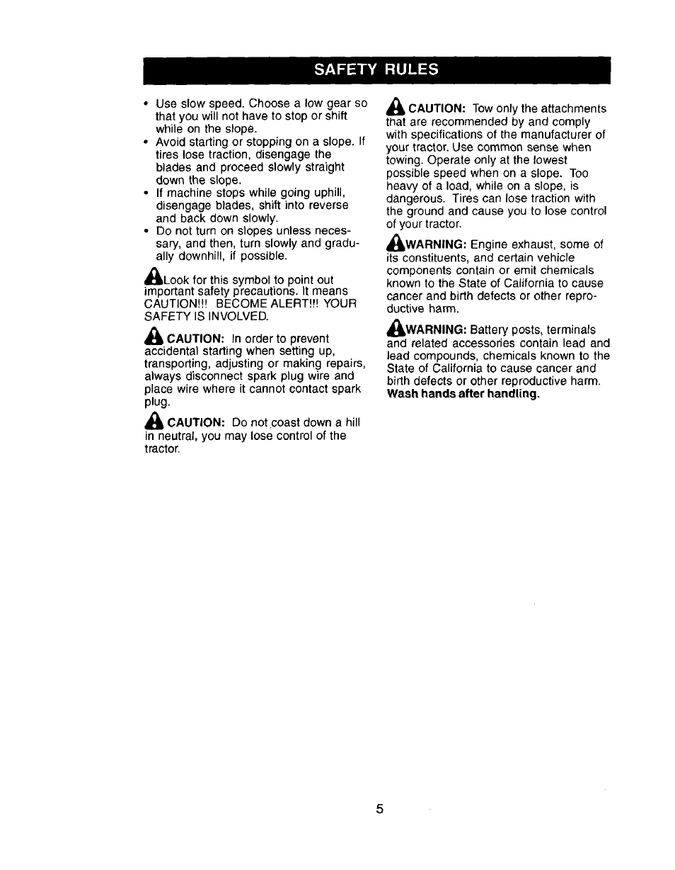 Safety rules | Craftsman 917.272057 User Manual | Page 5 / 60