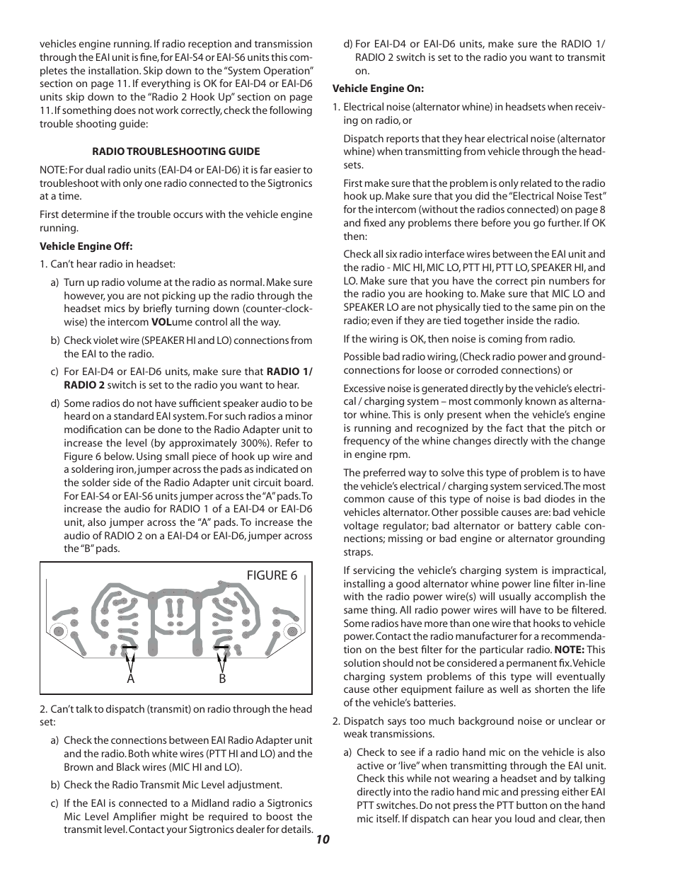 Sigtronics EAI Installation Instructions User Manual | Page 10 / 12