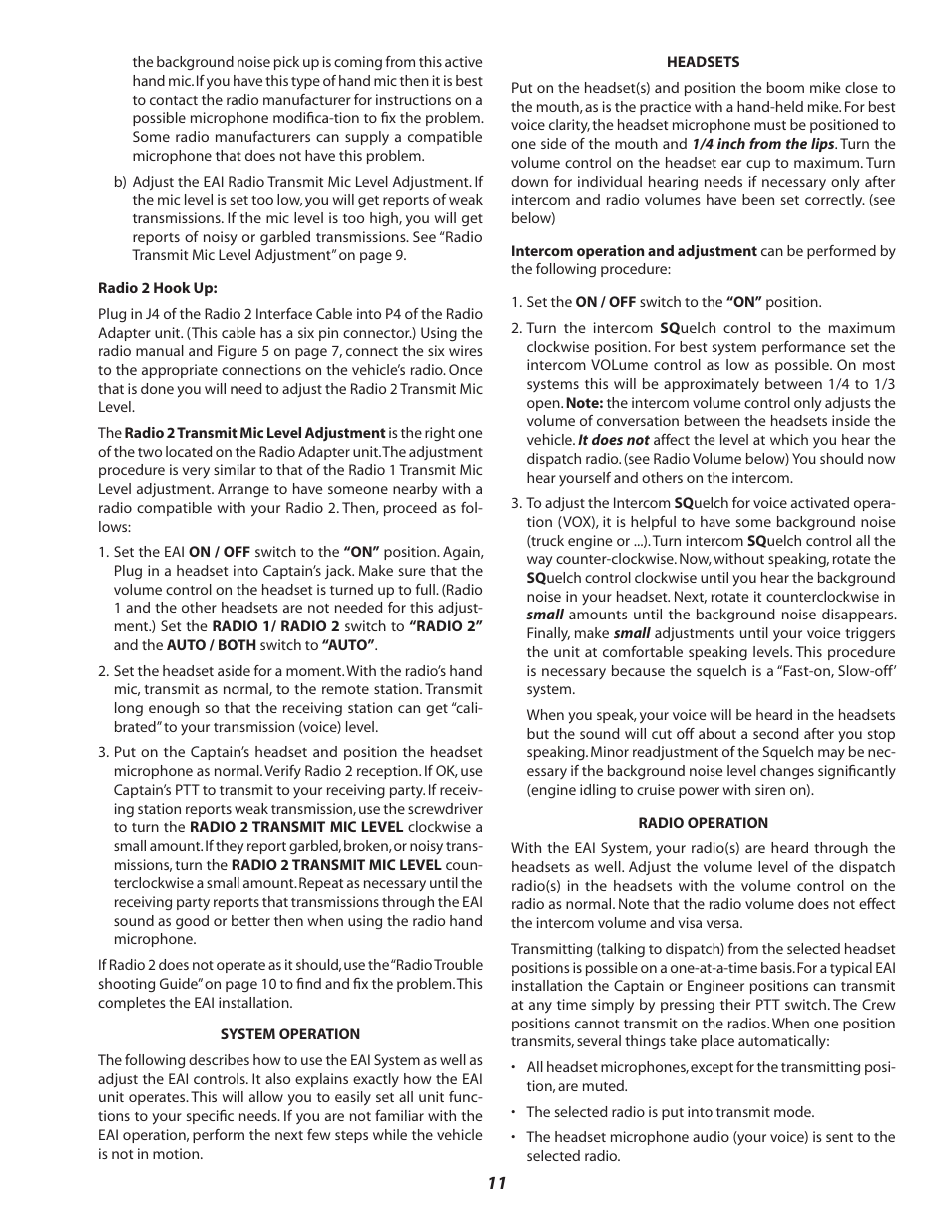 Sigtronics EAI Installation Instructions User Manual | Page 11 / 12